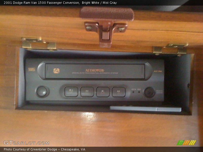 Bright White / Mist Gray 2001 Dodge Ram Van 1500 Passenger Conversion