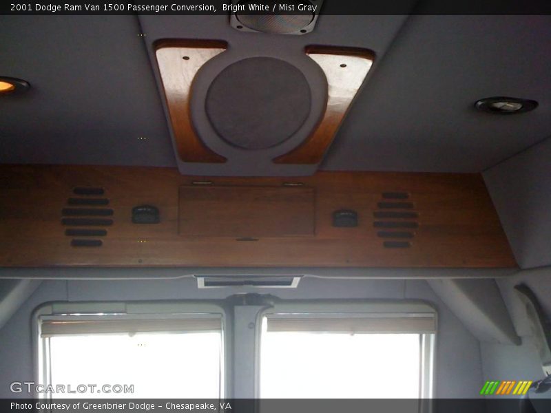 Bright White / Mist Gray 2001 Dodge Ram Van 1500 Passenger Conversion