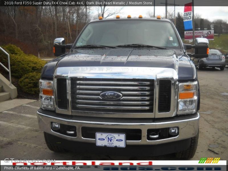 Dark Blue Pearl Metallic / Medium Stone 2010 Ford F350 Super Duty FX4 Crew Cab 4x4