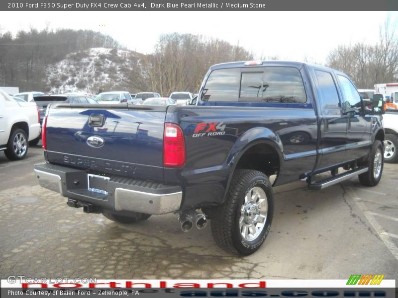 Dark Blue Pearl Metallic / Medium Stone 2010 Ford F350 Super Duty FX4 Crew Cab 4x4