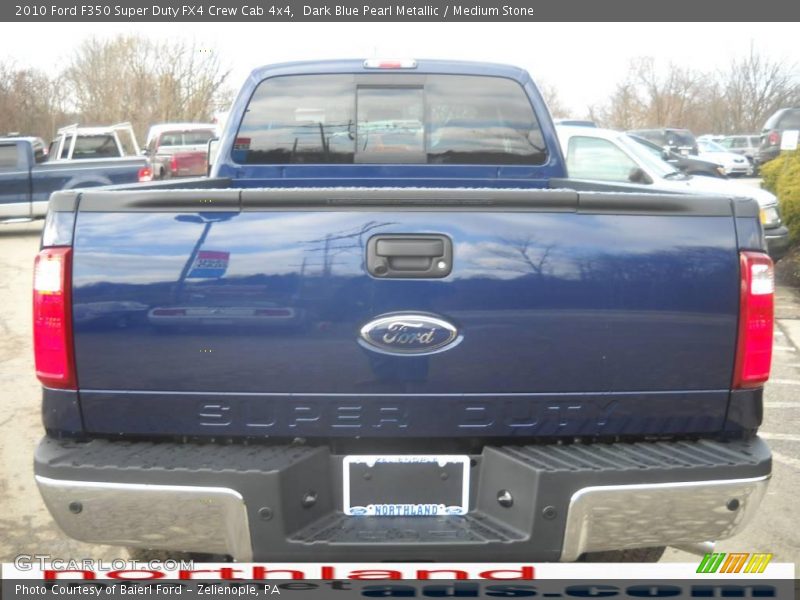 Dark Blue Pearl Metallic / Medium Stone 2010 Ford F350 Super Duty FX4 Crew Cab 4x4