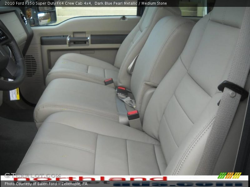 Dark Blue Pearl Metallic / Medium Stone 2010 Ford F350 Super Duty FX4 Crew Cab 4x4