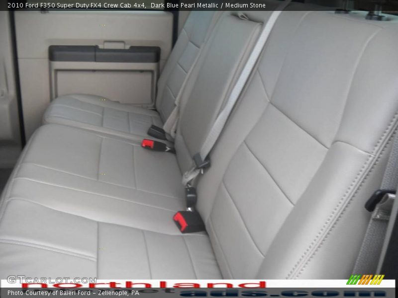Dark Blue Pearl Metallic / Medium Stone 2010 Ford F350 Super Duty FX4 Crew Cab 4x4
