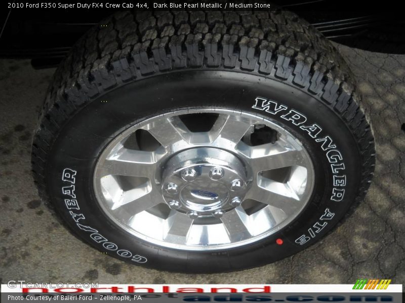 Dark Blue Pearl Metallic / Medium Stone 2010 Ford F350 Super Duty FX4 Crew Cab 4x4