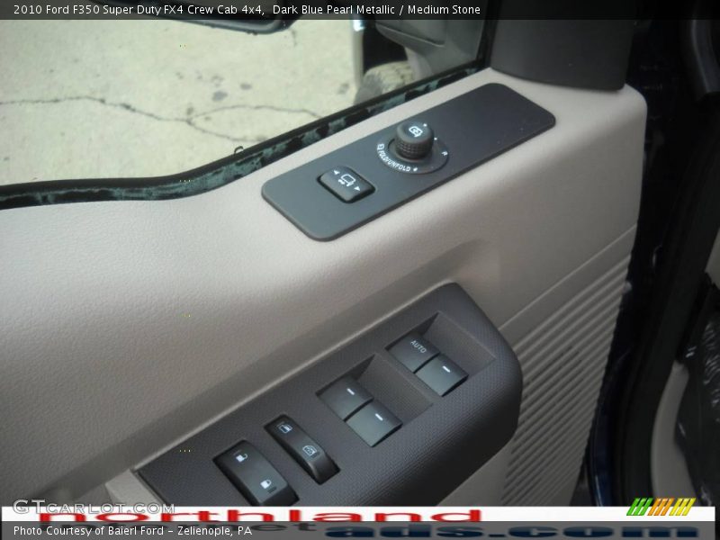 Dark Blue Pearl Metallic / Medium Stone 2010 Ford F350 Super Duty FX4 Crew Cab 4x4