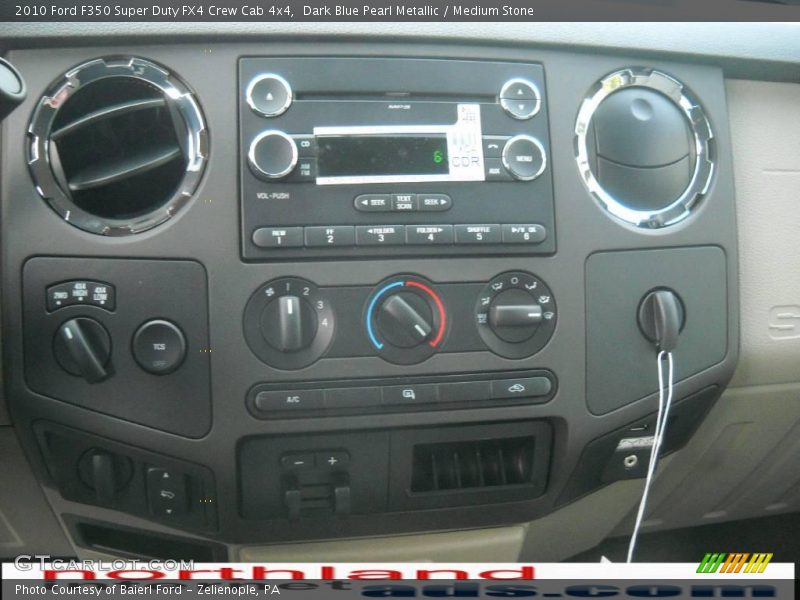 Dark Blue Pearl Metallic / Medium Stone 2010 Ford F350 Super Duty FX4 Crew Cab 4x4