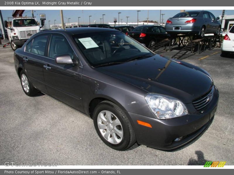 Midnight Gray Metallic / Gray 2008 Kia Optima LX