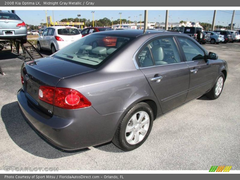 Midnight Gray Metallic / Gray 2008 Kia Optima LX