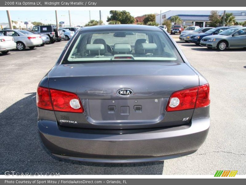 Midnight Gray Metallic / Gray 2008 Kia Optima LX