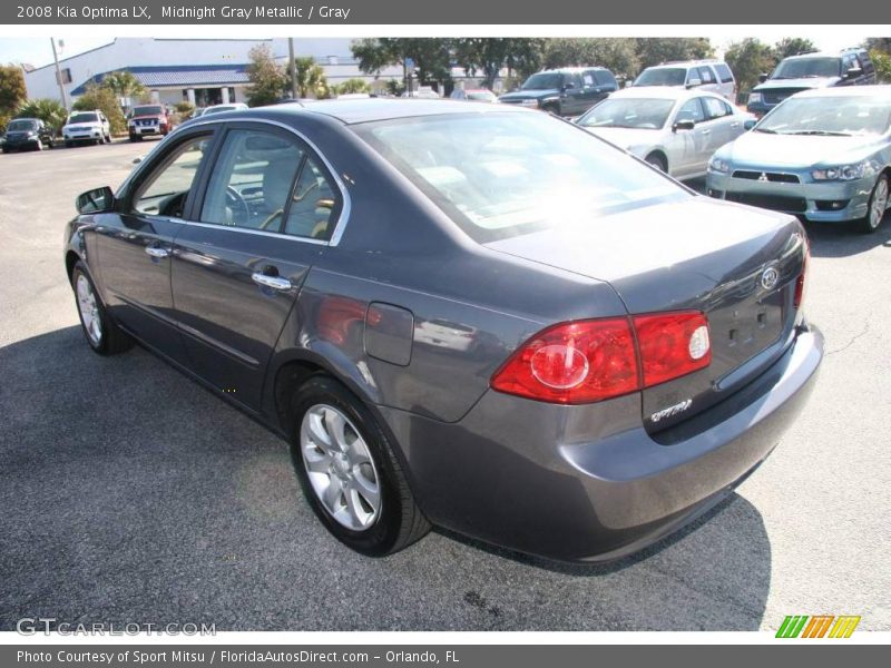 Midnight Gray Metallic / Gray 2008 Kia Optima LX
