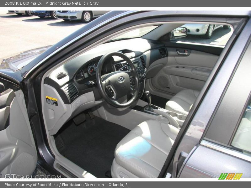 Midnight Gray Metallic / Gray 2008 Kia Optima LX