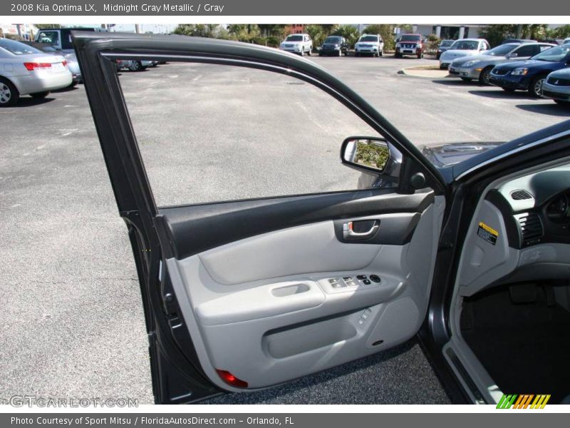 Midnight Gray Metallic / Gray 2008 Kia Optima LX
