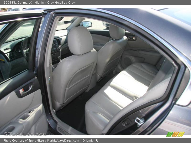 Midnight Gray Metallic / Gray 2008 Kia Optima LX