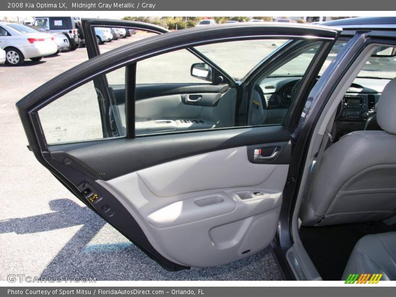 Midnight Gray Metallic / Gray 2008 Kia Optima LX