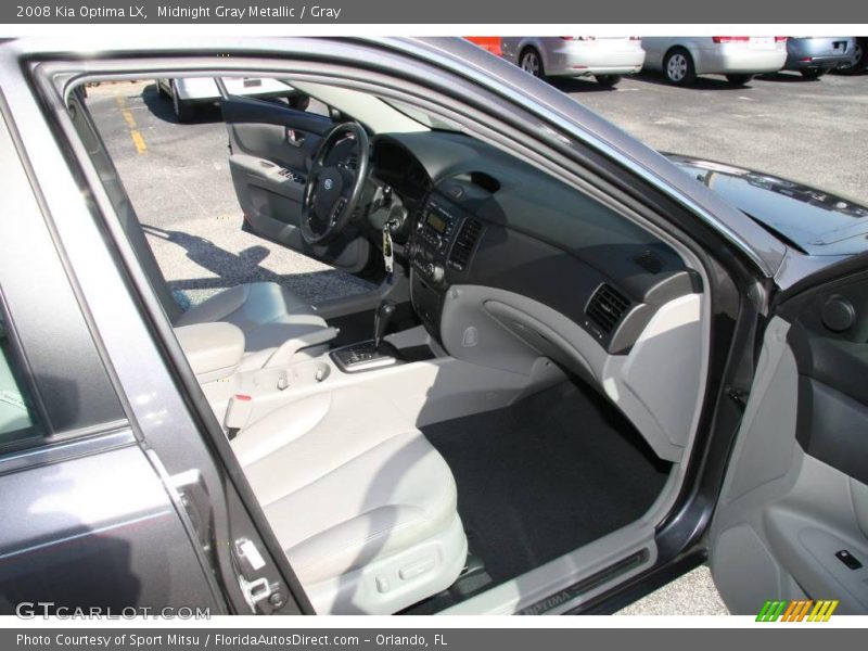 Midnight Gray Metallic / Gray 2008 Kia Optima LX