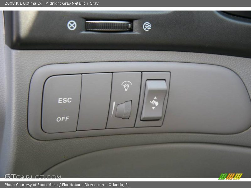 Midnight Gray Metallic / Gray 2008 Kia Optima LX