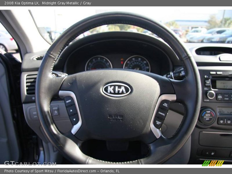 Midnight Gray Metallic / Gray 2008 Kia Optima LX