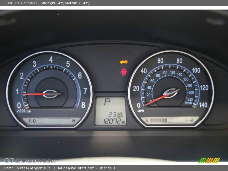 Midnight Gray Metallic / Gray 2008 Kia Optima LX