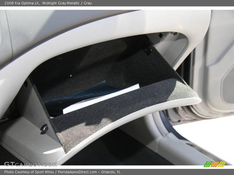 Midnight Gray Metallic / Gray 2008 Kia Optima LX
