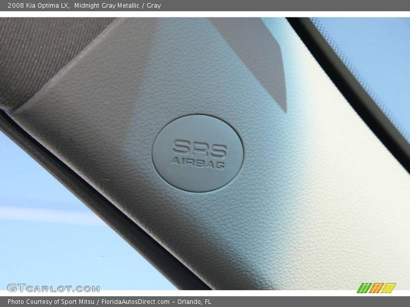 Midnight Gray Metallic / Gray 2008 Kia Optima LX