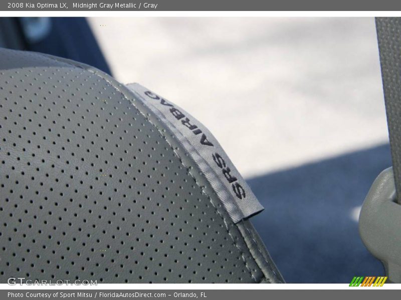 Midnight Gray Metallic / Gray 2008 Kia Optima LX