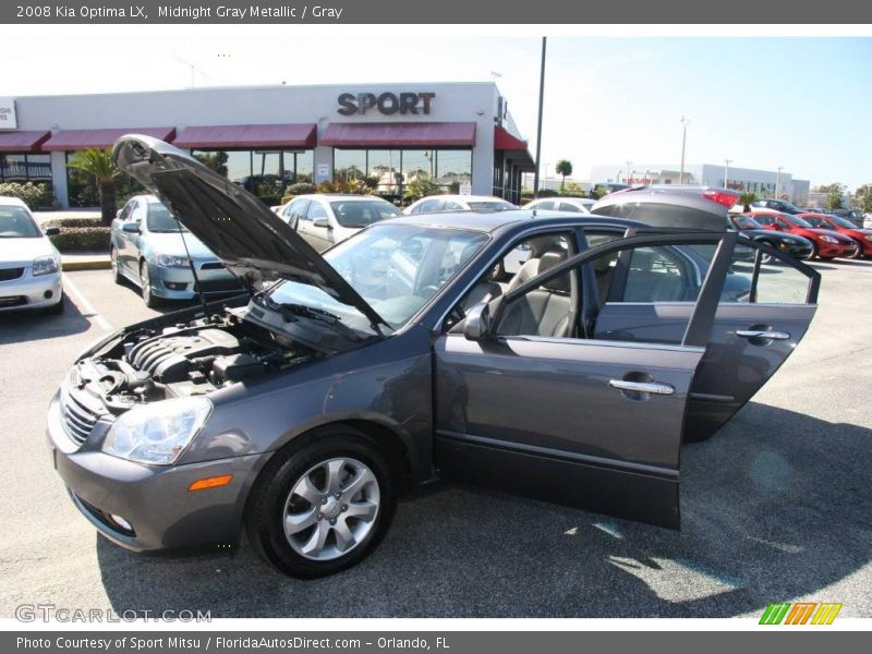 Midnight Gray Metallic / Gray 2008 Kia Optima LX