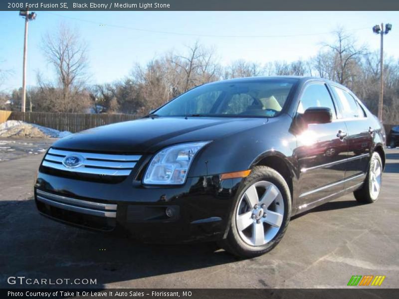 Black Ebony / Medium Light Stone 2008 Ford Fusion SE