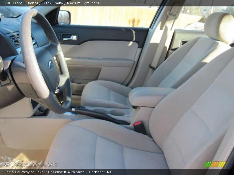 Black Ebony / Medium Light Stone 2008 Ford Fusion SE