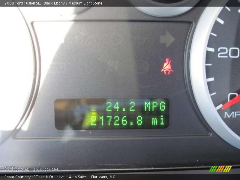 Black Ebony / Medium Light Stone 2008 Ford Fusion SE