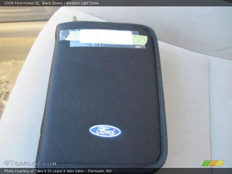 Black Ebony / Medium Light Stone 2008 Ford Fusion SE
