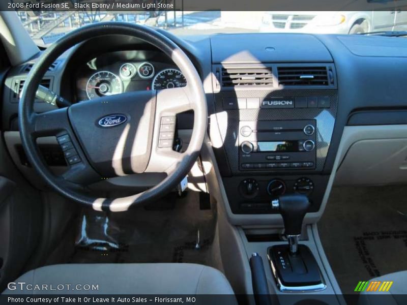 Black Ebony / Medium Light Stone 2008 Ford Fusion SE