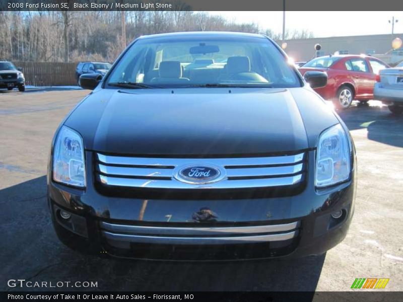 Black Ebony / Medium Light Stone 2008 Ford Fusion SE