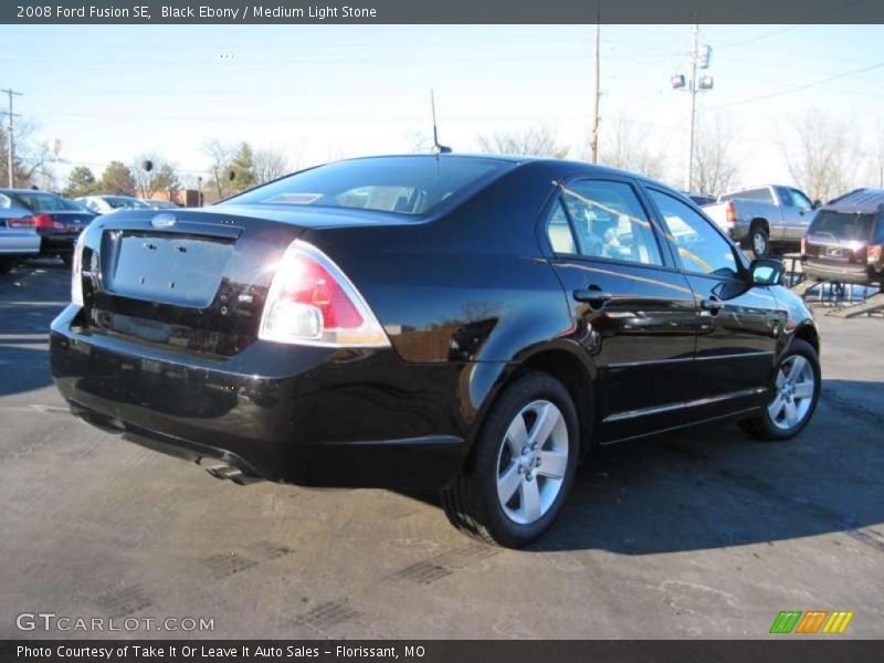 Black Ebony / Medium Light Stone 2008 Ford Fusion SE