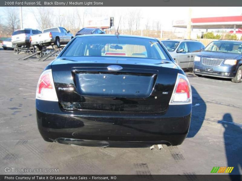 Black Ebony / Medium Light Stone 2008 Ford Fusion SE