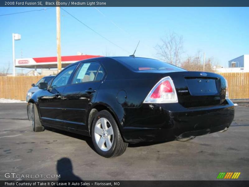 Black Ebony / Medium Light Stone 2008 Ford Fusion SE