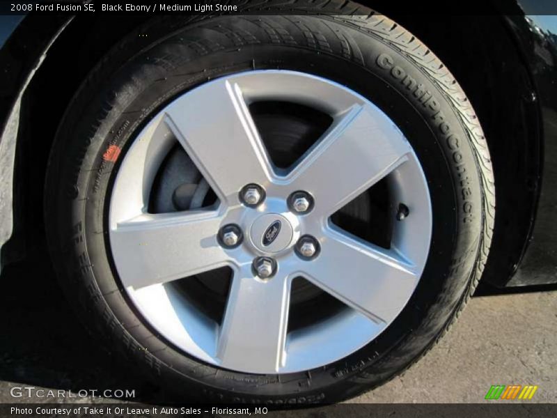 Black Ebony / Medium Light Stone 2008 Ford Fusion SE