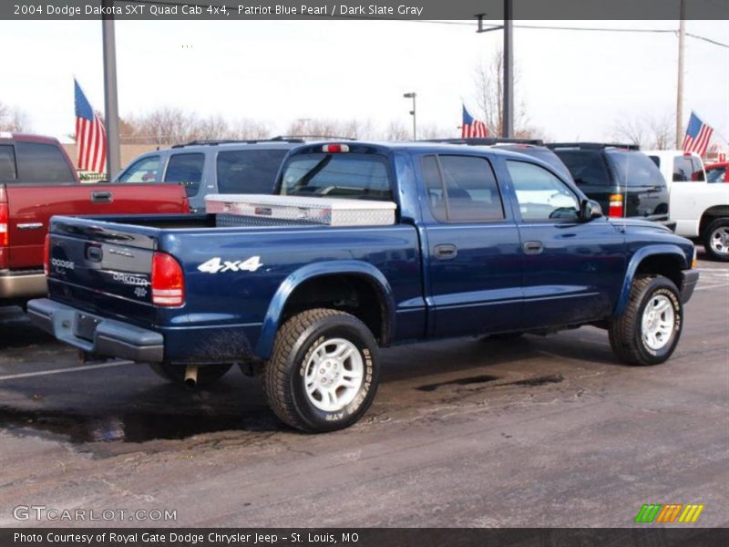 Patriot Blue Pearl / Dark Slate Gray 2004 Dodge Dakota SXT Quad Cab 4x4