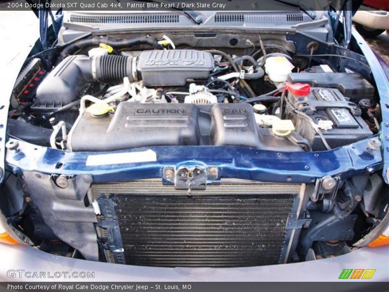 Patriot Blue Pearl / Dark Slate Gray 2004 Dodge Dakota SXT Quad Cab 4x4