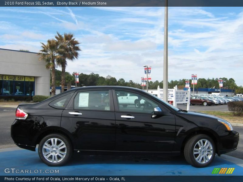 Ebony Black / Medium Stone 2010 Ford Focus SEL Sedan