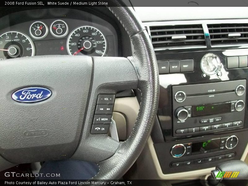 White Suede / Medium Light Stone 2008 Ford Fusion SEL