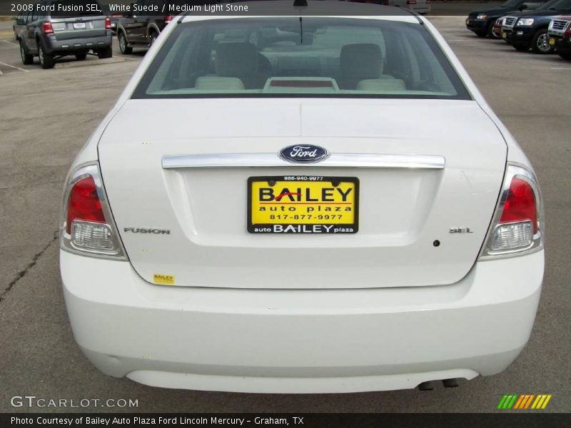 White Suede / Medium Light Stone 2008 Ford Fusion SEL