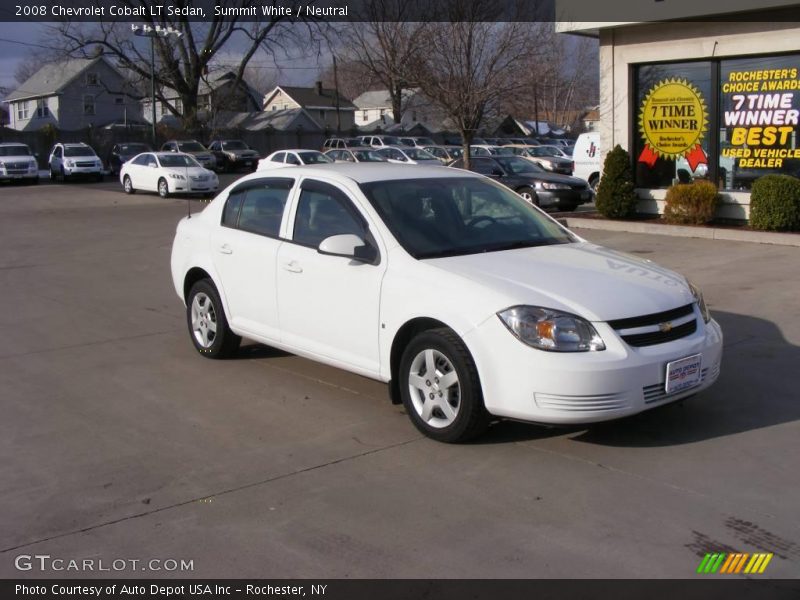 Summit White / Neutral 2008 Chevrolet Cobalt LT Sedan