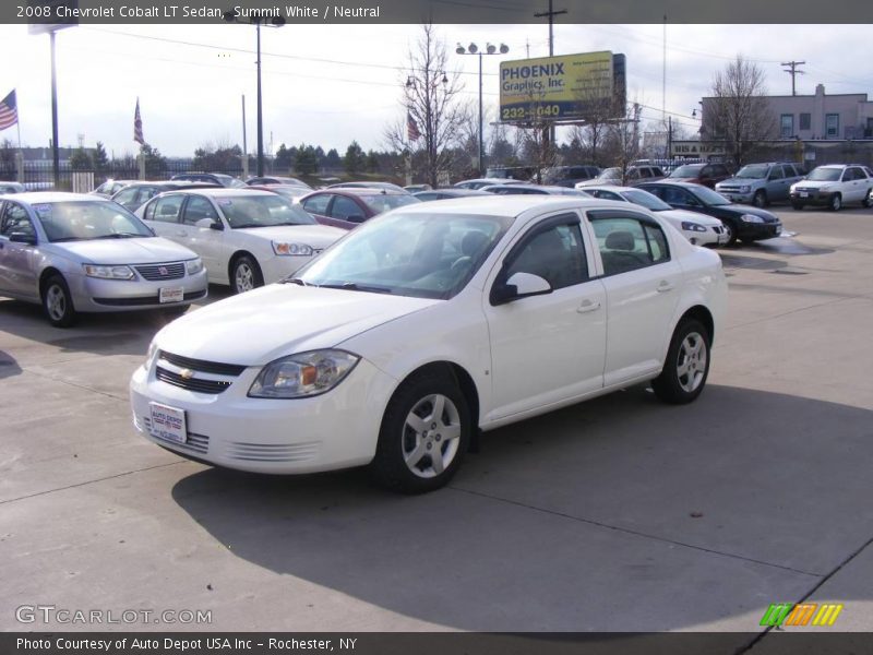 Summit White / Neutral 2008 Chevrolet Cobalt LT Sedan