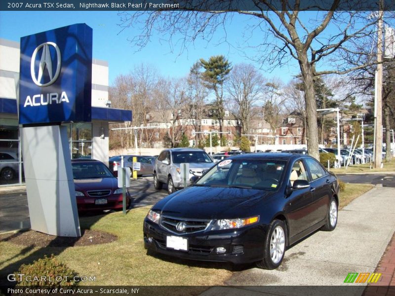 Nighthawk Black Pearl / Parchment 2007 Acura TSX Sedan
