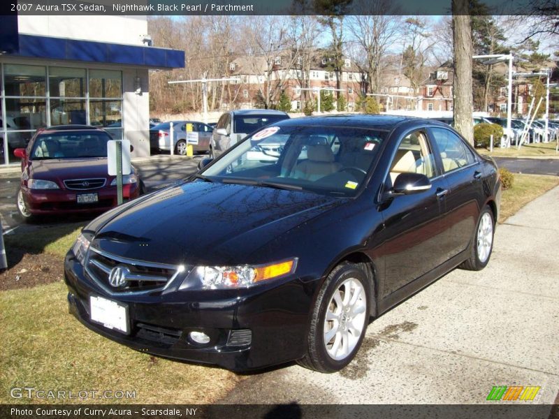 Nighthawk Black Pearl / Parchment 2007 Acura TSX Sedan