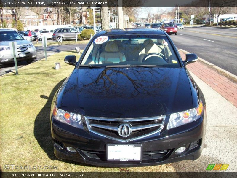 Nighthawk Black Pearl / Parchment 2007 Acura TSX Sedan