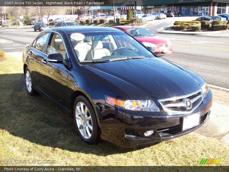 Nighthawk Black Pearl / Parchment 2007 Acura TSX Sedan