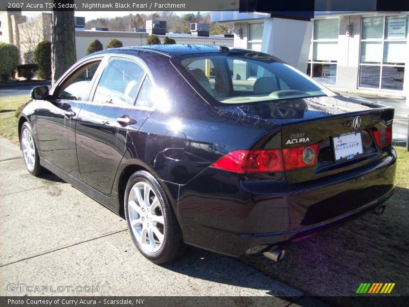 Nighthawk Black Pearl / Parchment 2007 Acura TSX Sedan
