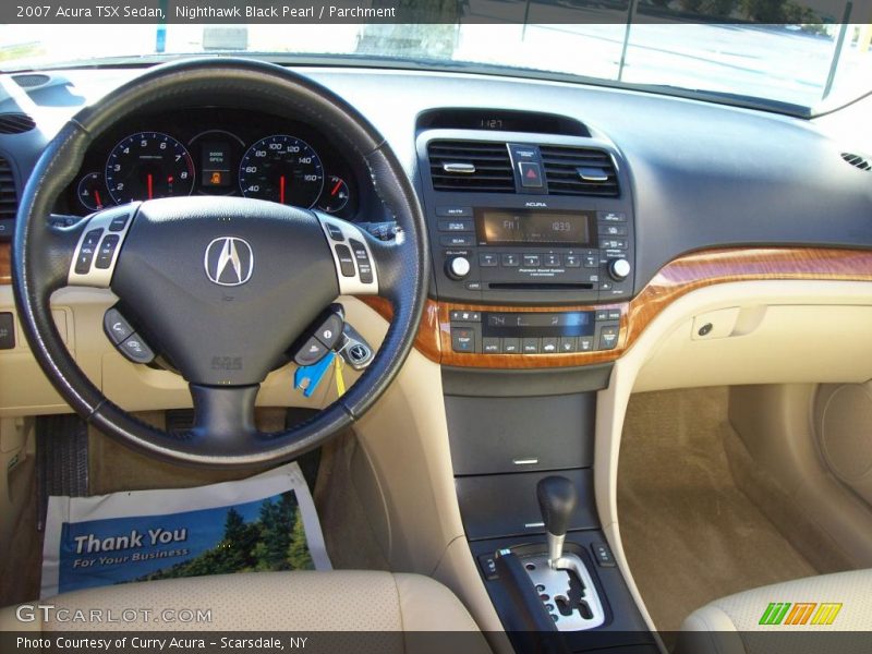 Nighthawk Black Pearl / Parchment 2007 Acura TSX Sedan