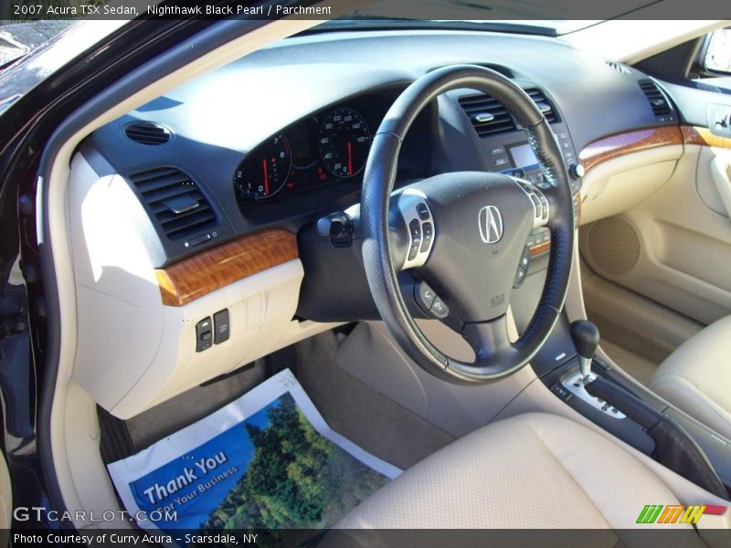 Nighthawk Black Pearl / Parchment 2007 Acura TSX Sedan